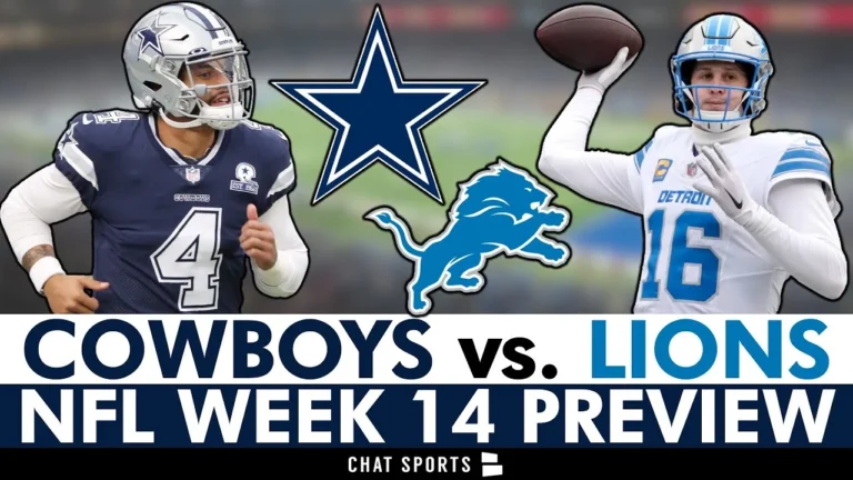 Dallas Cowboys vs. Detroit Lions: Injury News, Matchups, Players To Watch NFL Week 14 Preview