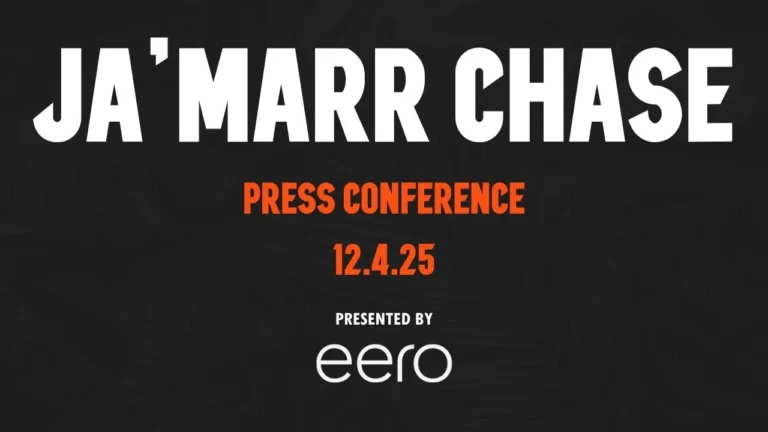 Ja’Marr Chase Press Conference – December 4