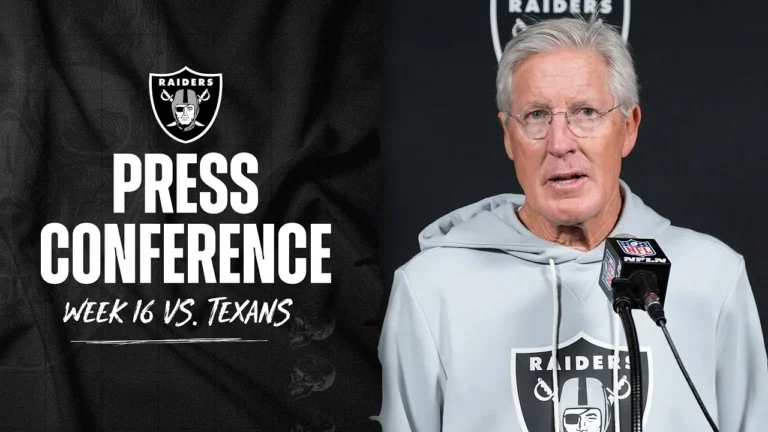 Pete Carroll, Geno Smith and Ashton Jeanty Postgame Presser – 12.21.25 Week 16