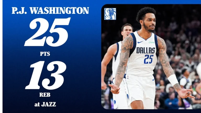 P.J. Washington (25 PTS 13 REB) at Utah Jazz December 15, 2025