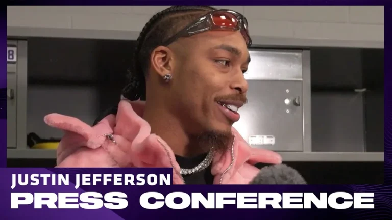 Justin Jefferson on Win Against Giants, Players Stepping Up, Finishing Season Strong