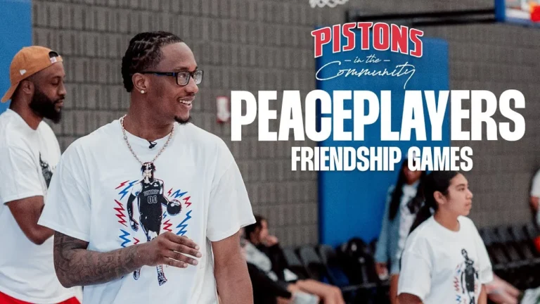 Pistons In The Community World Basketball Day Edition nba pistons basketball
