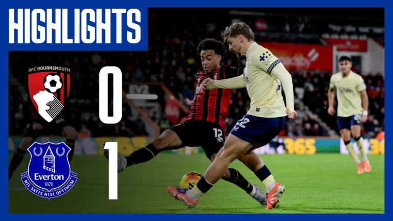 Bournemouth 0-1 Everton Premier League highlights