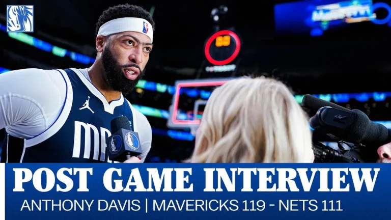 Anthony Davis Post Game Interview vs. Brooklyn Nets December 12, 2025