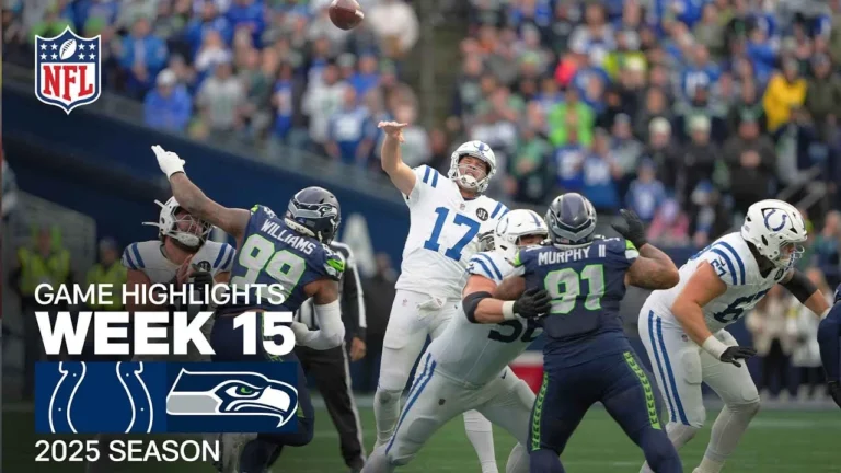Indianapolis Colts vs. Seattle Seahawks Game Highlights NFL 2025 Season Week 15