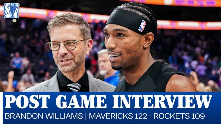 Brandon Williams Post Game Interview vs. Houston Rockets December 6, 2025