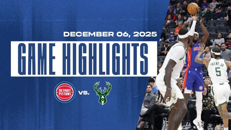 Pistons Roll Past the Bucks Game Highlights 12.06.25