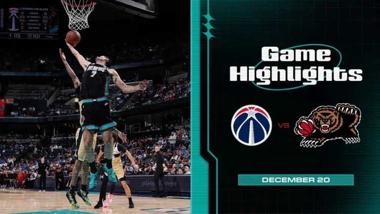 Memphis Grizzlies Highlights vs. Washington Wizards