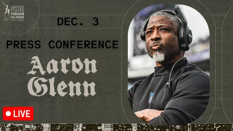 Aaron Glenn Press Conference (12 3) New York Jets