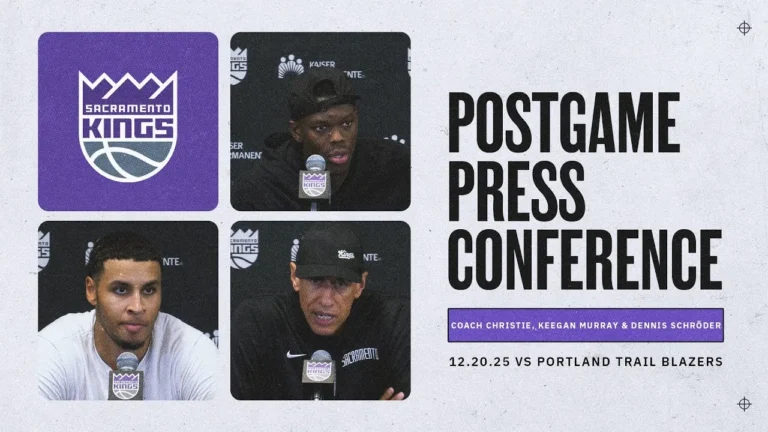 Coach Christie, Keegan Murray & Dennis Schröder Post Game Interviews 12.20.25