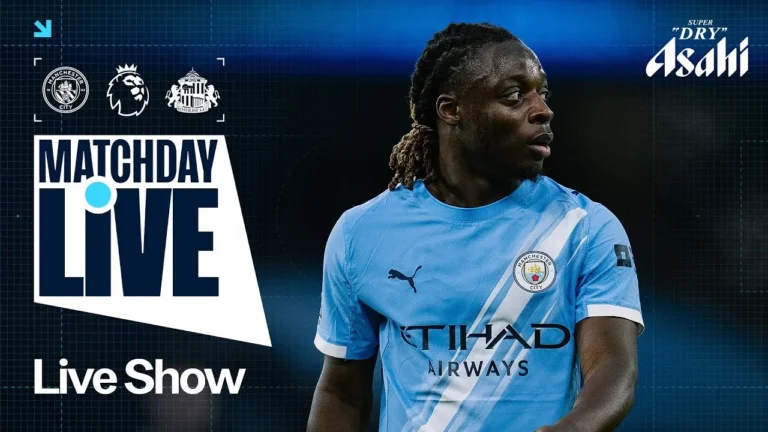 MATCHDAY LIVE! Man City v Sunderland Premier League