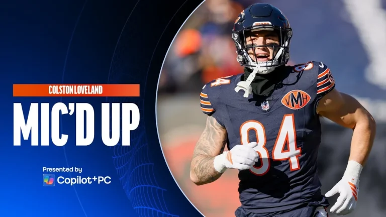 Colston Loveland Mic’d Up Chicago Bears
