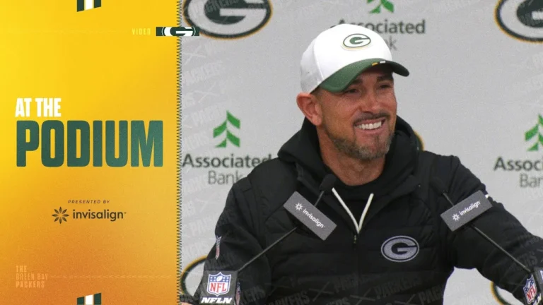 Matt LaFleur discusses great test for offensive line vs. Broncos