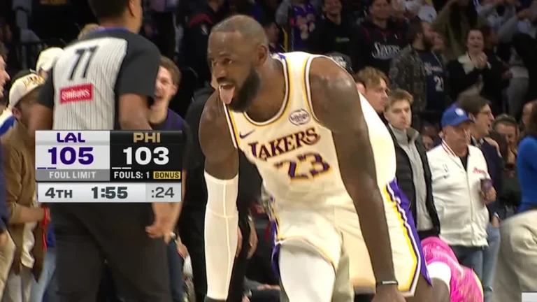 Final 4:39 WILD ENDING 76ers vs Lakers December 7, 2025