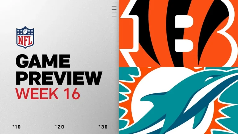 Cincinnati Bengals vs Miami Dolphins Week 16 Game Preview