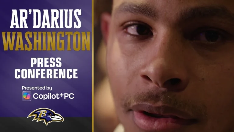 Ar’Darius Washington Talks Return From Achilles Injury Baltimore Ravens