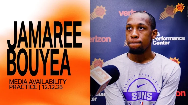 Jamaree Bouyea Practice Media Availability Phoenix Suns 12-12-25