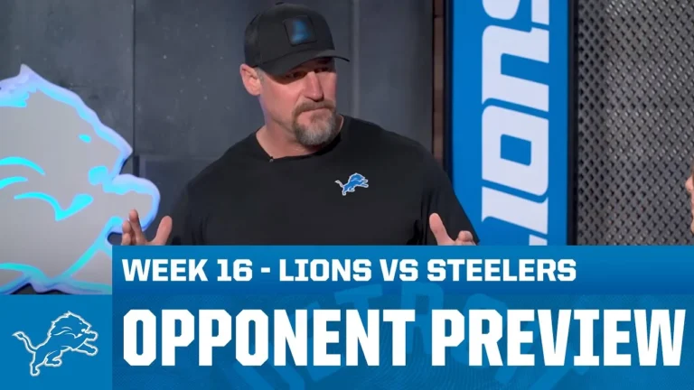 Dan Campbell previews Lions vs Steelers 2025 Week 16 Opponent Preview