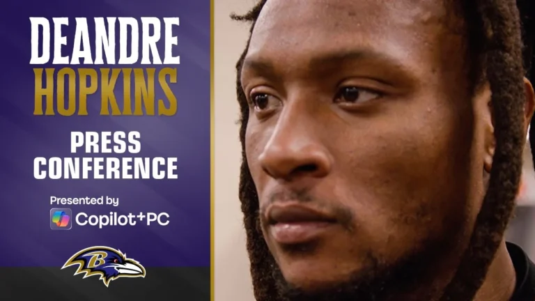 DeAndre Hopkins on Defeating the Bengals Baltimore Ravens