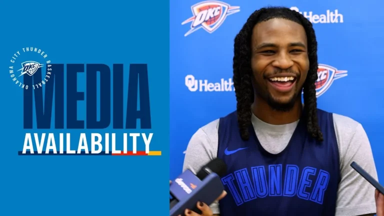 Practice Media Availability with Cason Wallace December 15, 2025 OKC Thunder