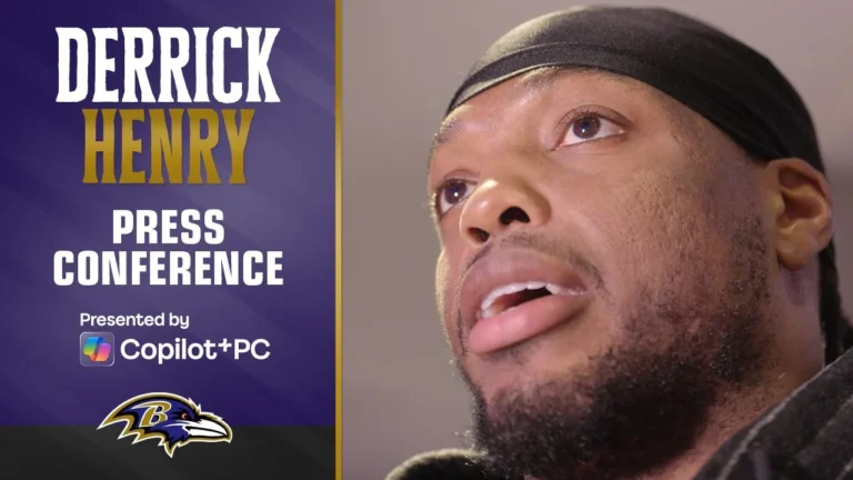 Derrick Henry on Being Nominated for Walter Payton Man of the Year Baltimore Ravens