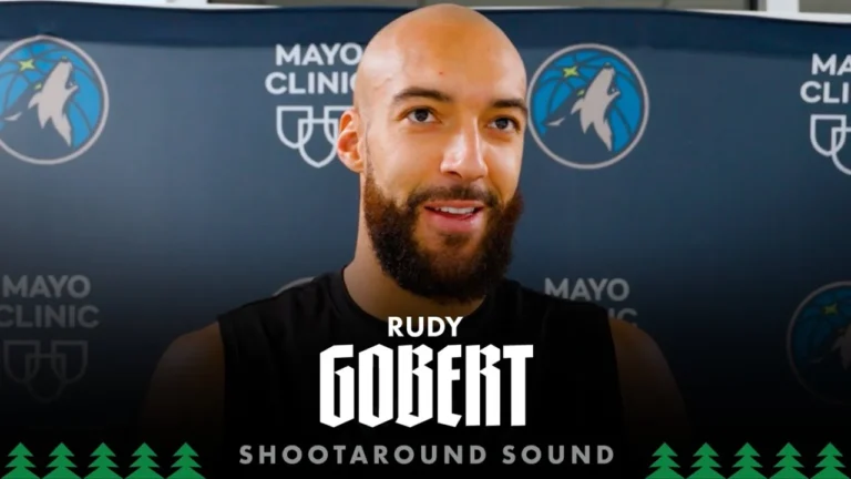 It Takes Five Guys. Rudy Gobert Shootaround Sound 12.19.25