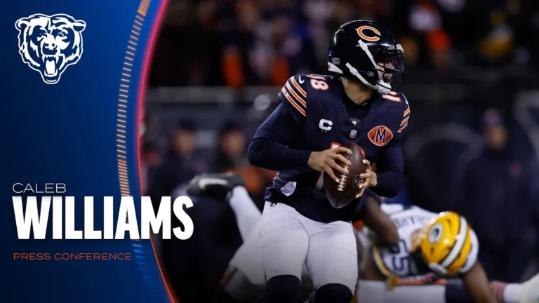 Caleb Williams on performance in comeback win over Packers Press Conference
