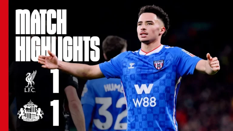 Talbi Earns Point At Anfield Liverpool FC 1 – 1 Sunderland AFC Premier League Highlights