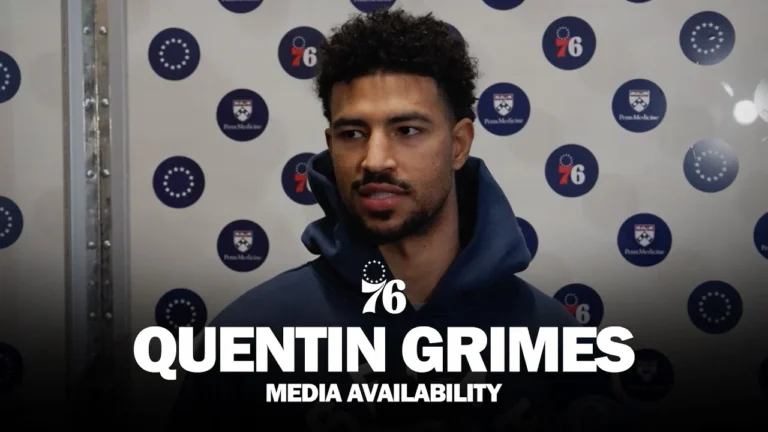 Philadelphia 76ers Practice Media Availability Quentin Grimes 12.10.25