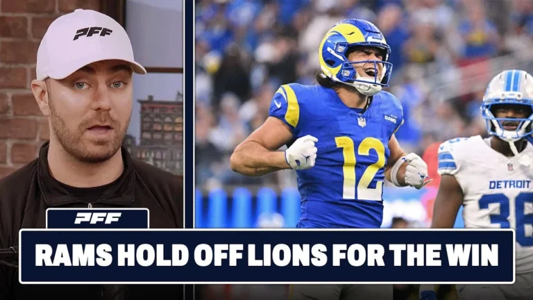 Detroit Lions vs. Los Angeles Rams Review PFF Grade Release Show