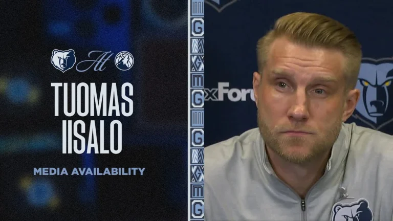 Tuomas Iisalo Press Conference Grizzlies vs. Minnesota Timberwolves
