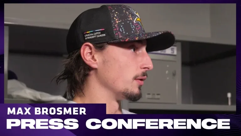 Max Brosmer on Stepping In For J.J. McCarthy, Helping Vikings Secure The Win Over The Giants