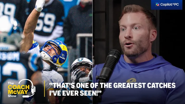 Sean McVay Reacts To Puka Nacua’s One-Handed Catch, Discusses Handling Defeat & Managing Timeouts