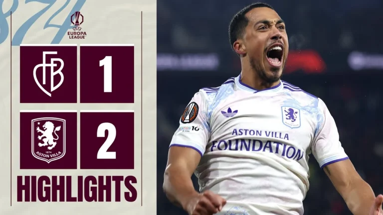 TIELEMENS WITH THE WINNER FC Basel vs Aston Villa