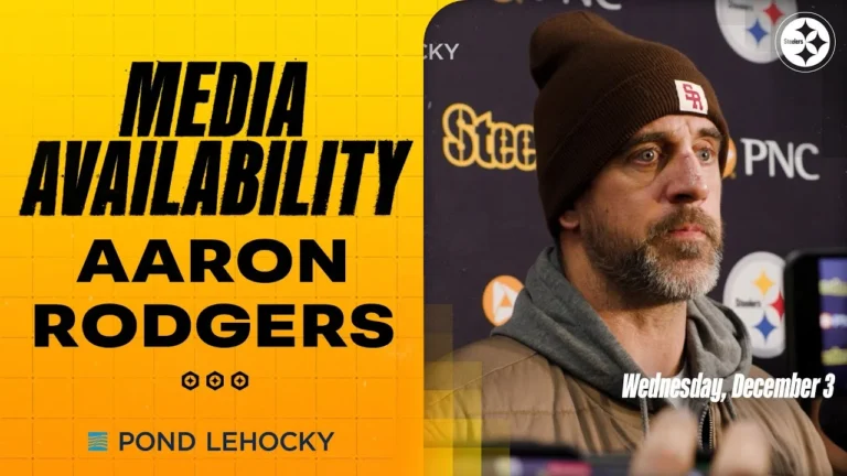 Aaron Rodgers Media Availability (Dec. 3) Pittsburgh Steelers