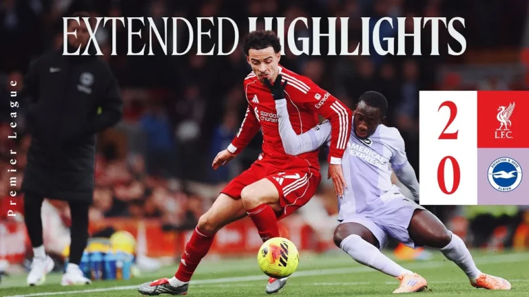 Extended Highlights: Liverpool 2-0 Brighton Premier League