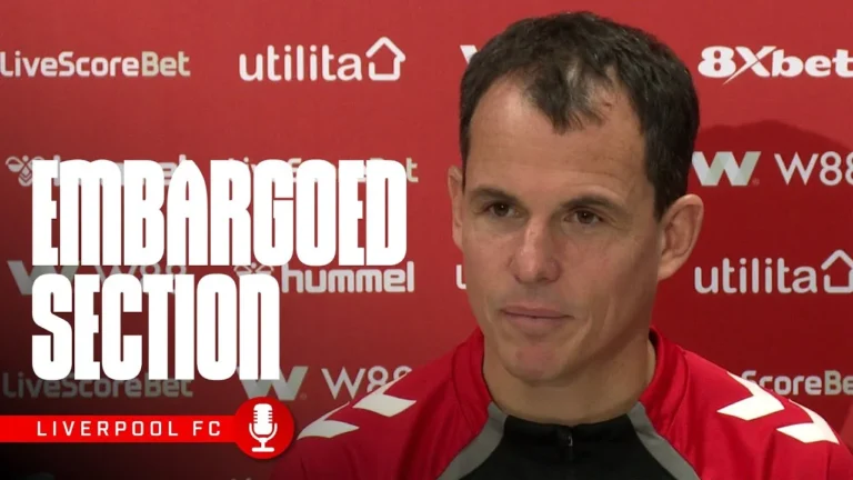 Liverpool FC Press Conference The Embargoed Section