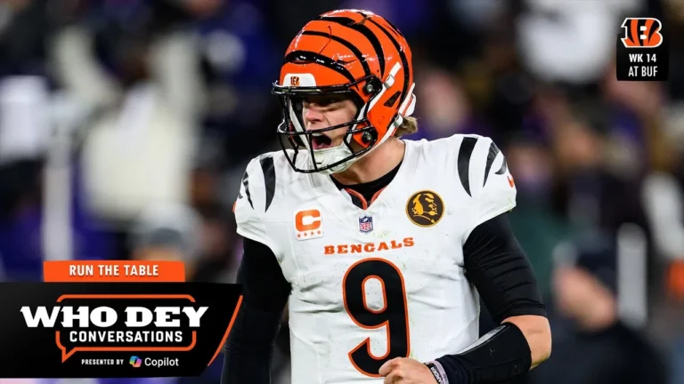 2025 WHO DEY CONVERSATIONS Can The Bengals Run The Table? Presented by Microsoft CoPilot