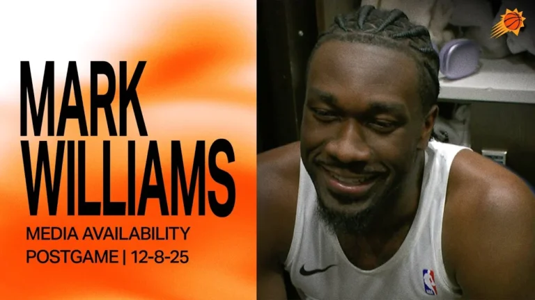 Mark Williams Locker Room Media Availability Phoenix Suns 12-8-25