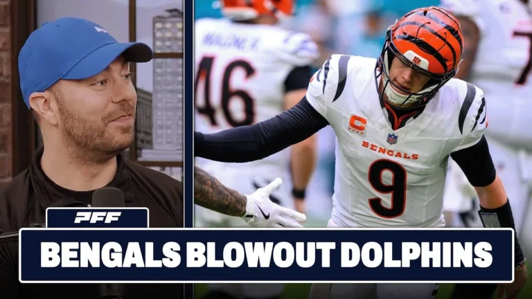 Cincinnati Bengals vs. Miami Dolphins Review PFF Grade Release Show