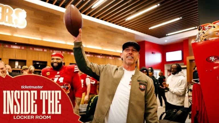 Go Inside the 49ers Locker Room Following Week 15 vs. Titans