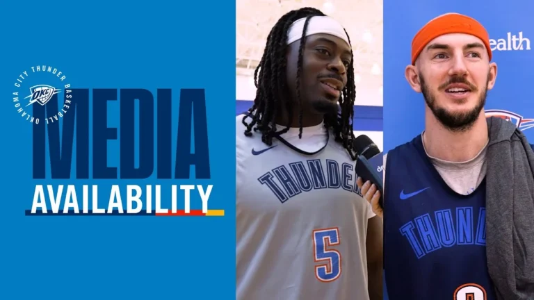 Shootaround Media with Chet One on One with Lu Dort December 18, 2025 OKC Thunder