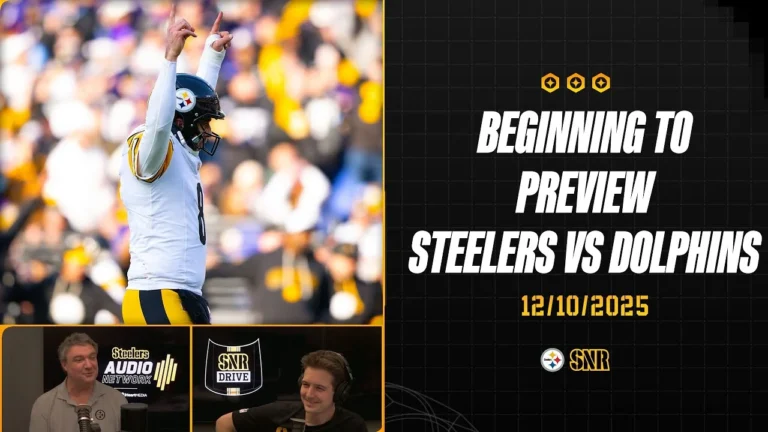 Beginning To Preview Steelers vs Dolphins SNR Drive (Dec.10) Pittsburgh Steelers