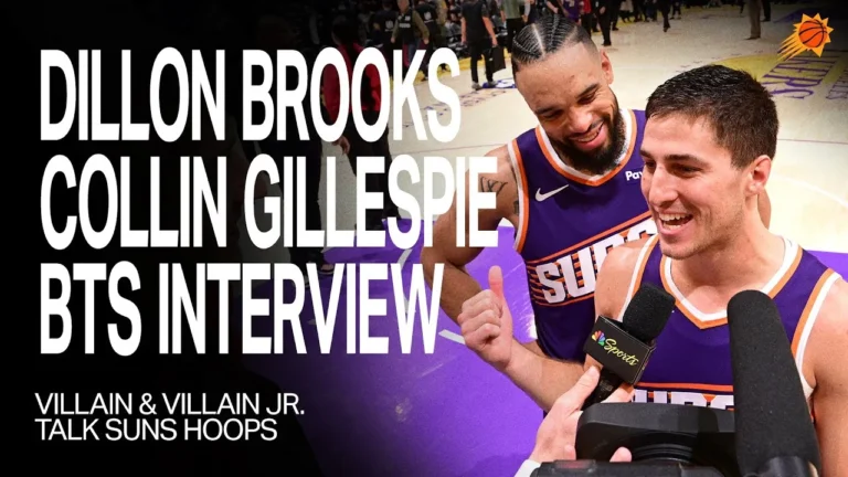 Dillon Brooks and Collin Gillespie (Villain and Villain Jr.) Sit-Down Interview Phoenix Suns