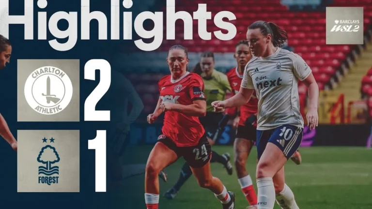Charlton Athletic 2-1 Forest Women Barclays WSL2 Highlights