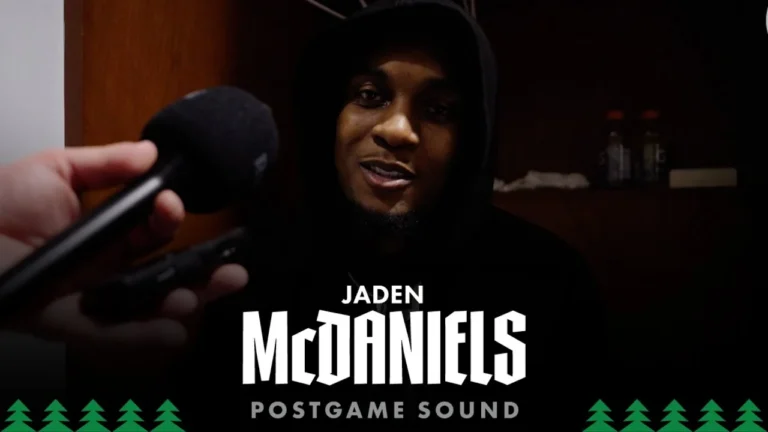 Being Aggressive Got Me Good Looks. Jaden McDaniels Postgame Sound 12.04.25