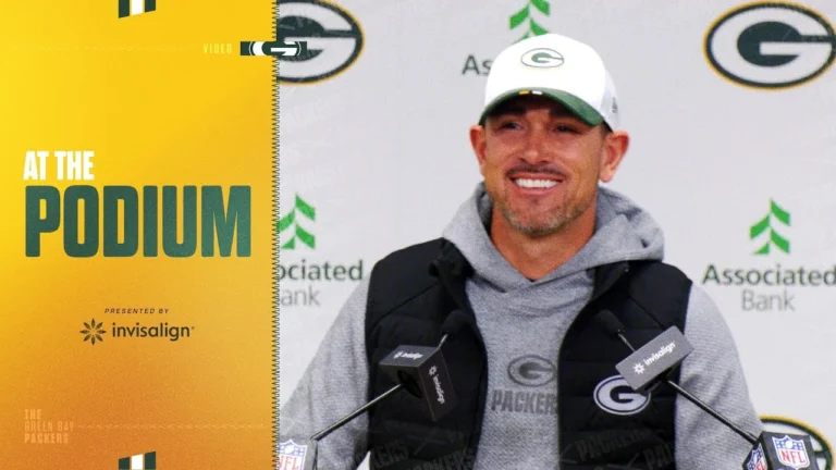 Matt LaFleur reacts to Jordan Love being the Packers nominee for Walter Payton Man of the Year