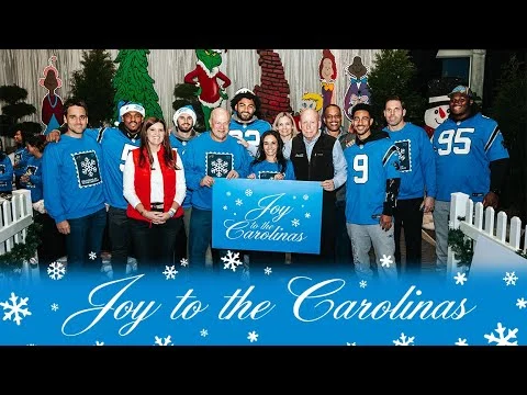 Joy to the Carolinas 2025 Carolina Panthers holiday celebration at Bank of America Stadium