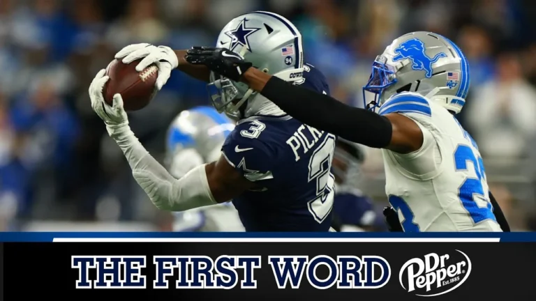 Instant Reaction to Cowboys vs Lions Dr Pepper First Word