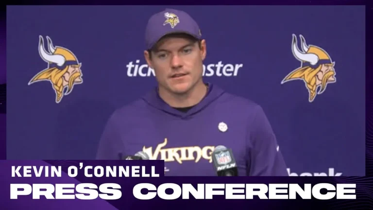 Kevin O’Connell Talks About Shutout Win Over Commanders, J.J. McCarthy’s Big Performance